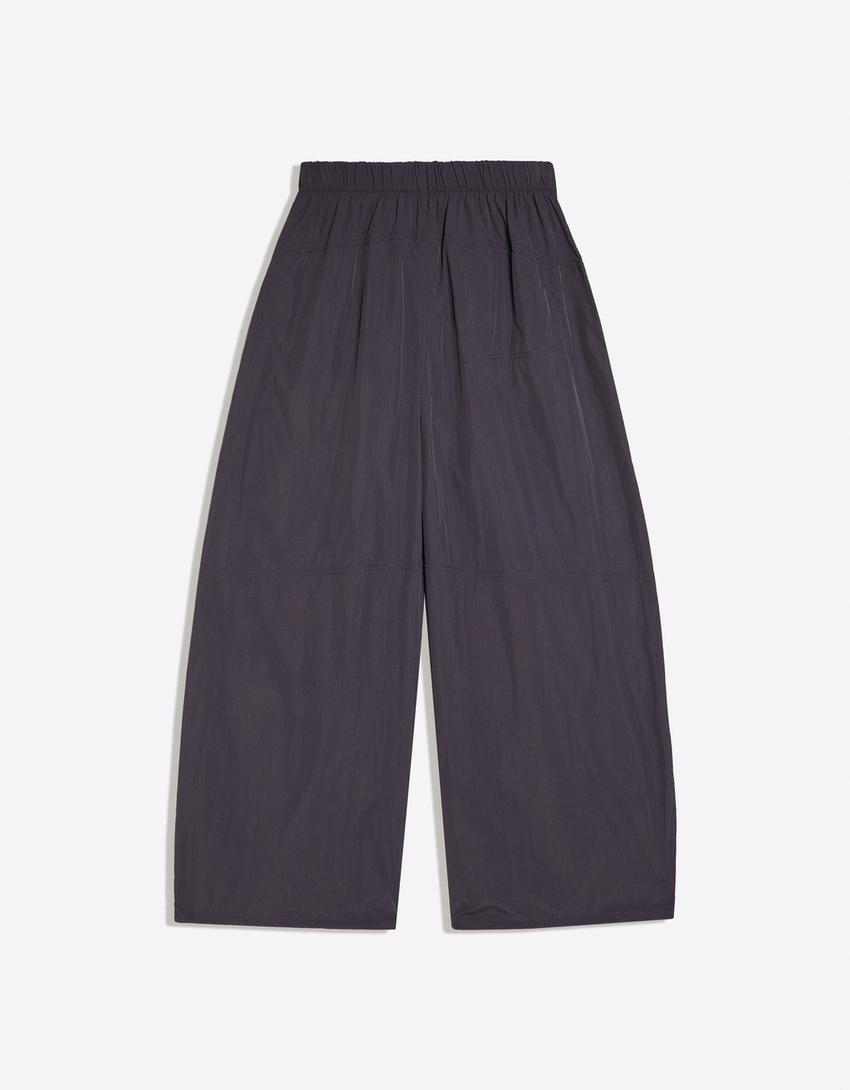 Pantalón técnico parachute-Morado