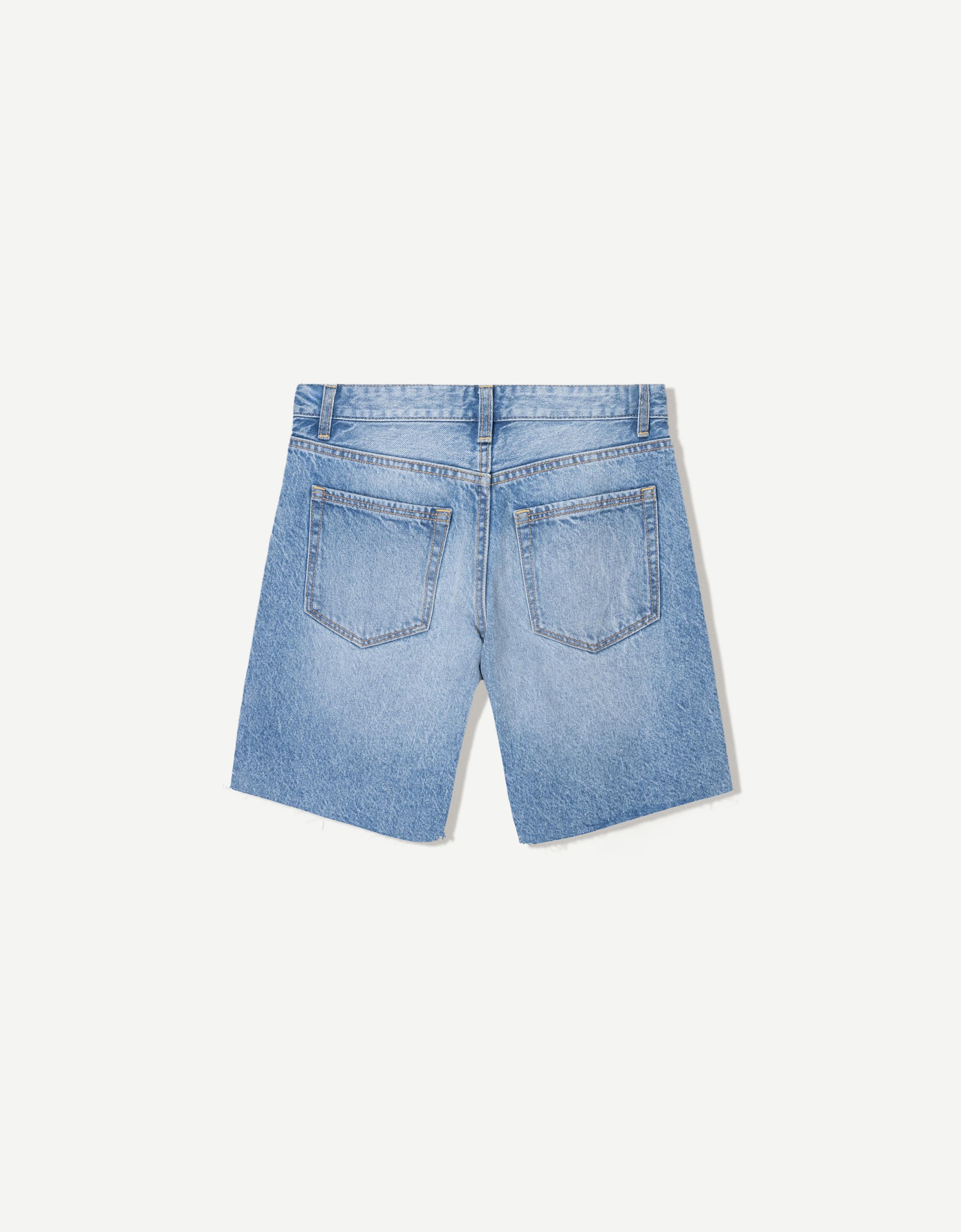 Denim Bermuda shorts - Women | Bershka