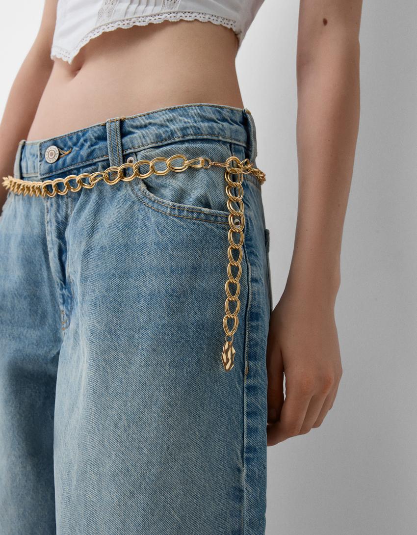 حزام سلسلة بحلقات-ذهبي-1