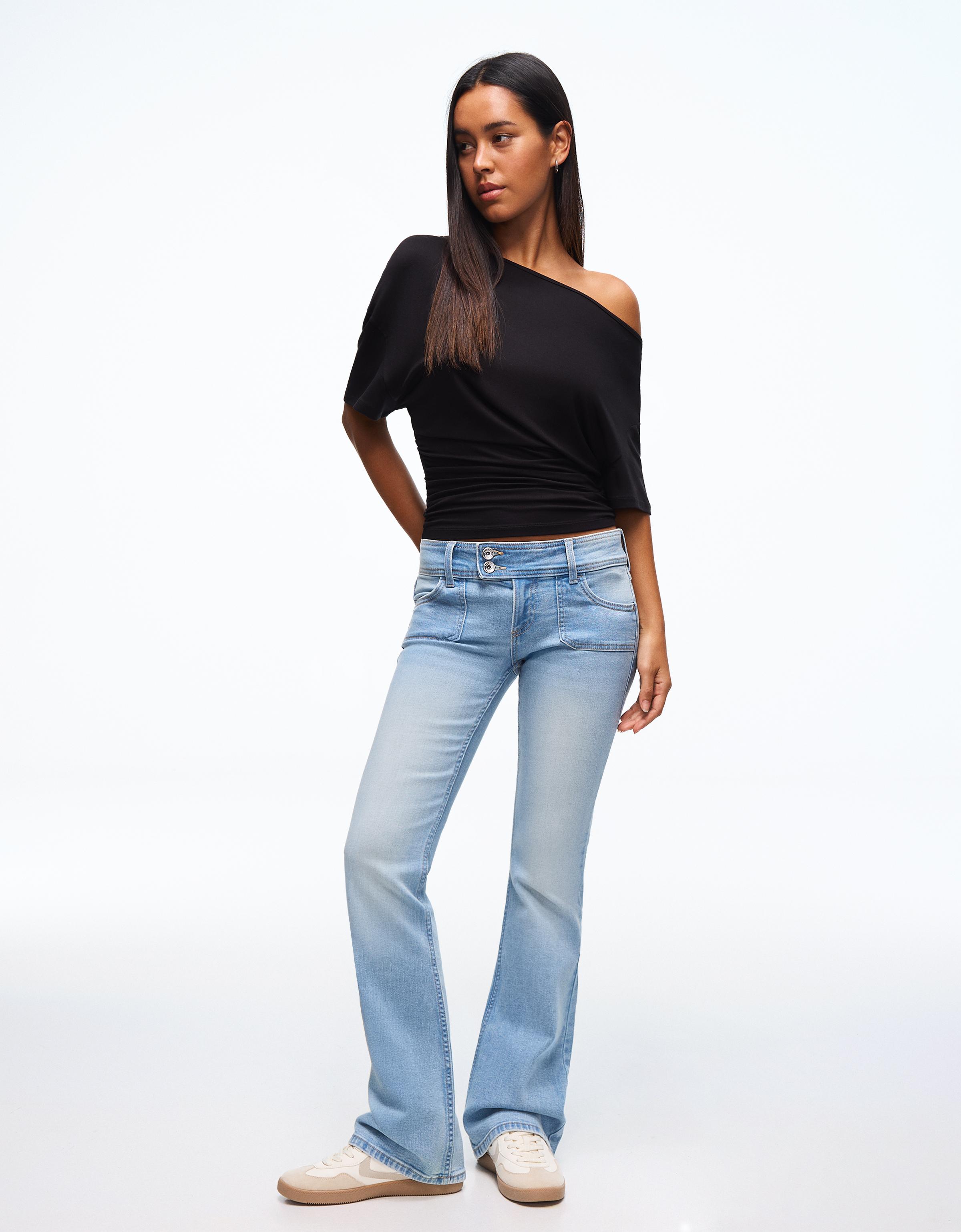 Bootcut düşük bel jean - Görsel 27