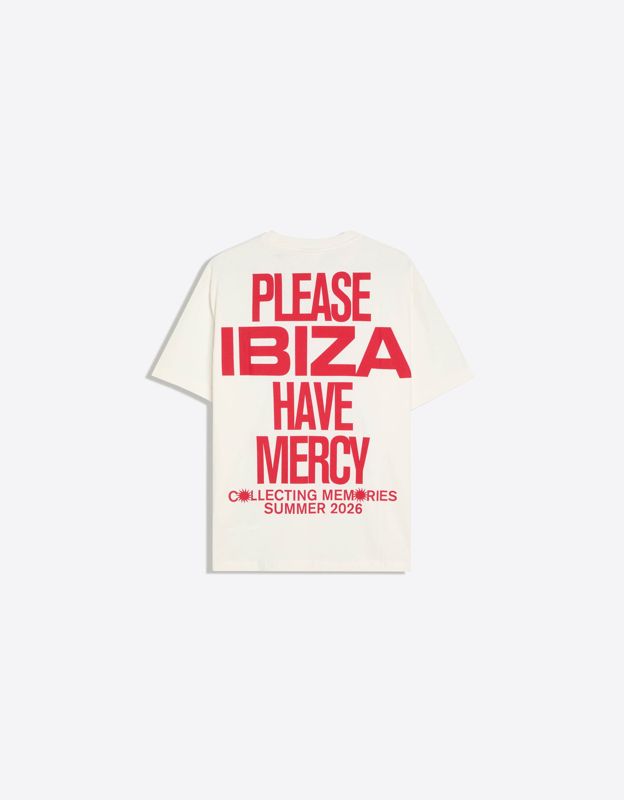 Short sleeve print T-shirt — White