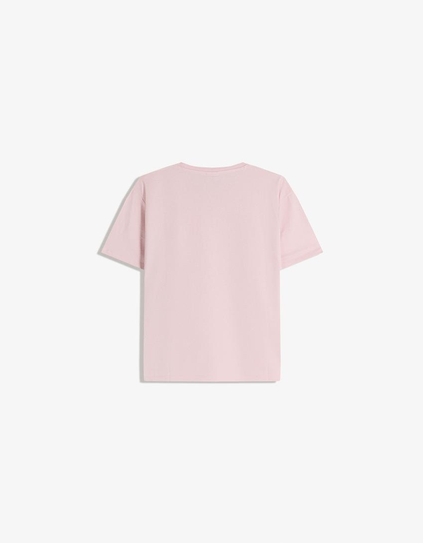 short sleeve T-shirt-Pink