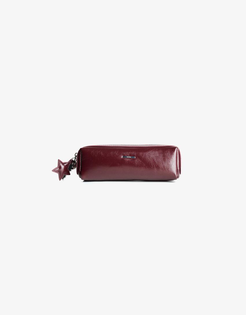 Etui van imitatieleer-Bordeaux