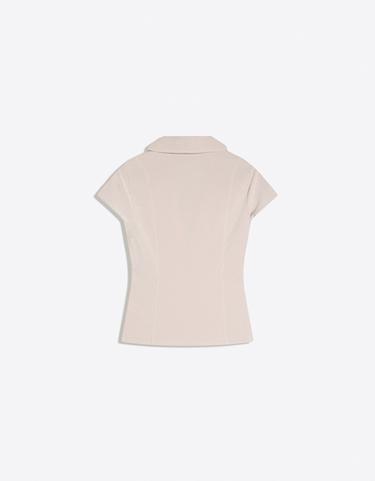Short sleeve zip shirt — Sand 6