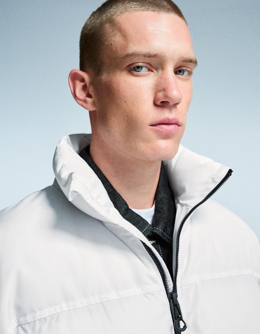 Technical puffer jacket-White-3