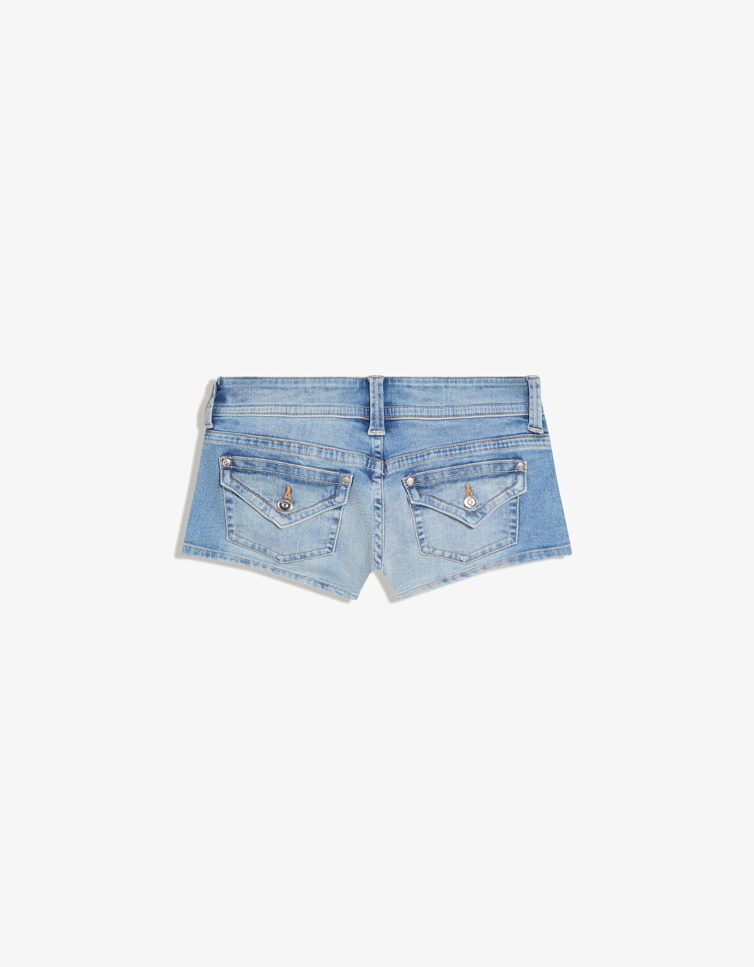 Denim mini shorts