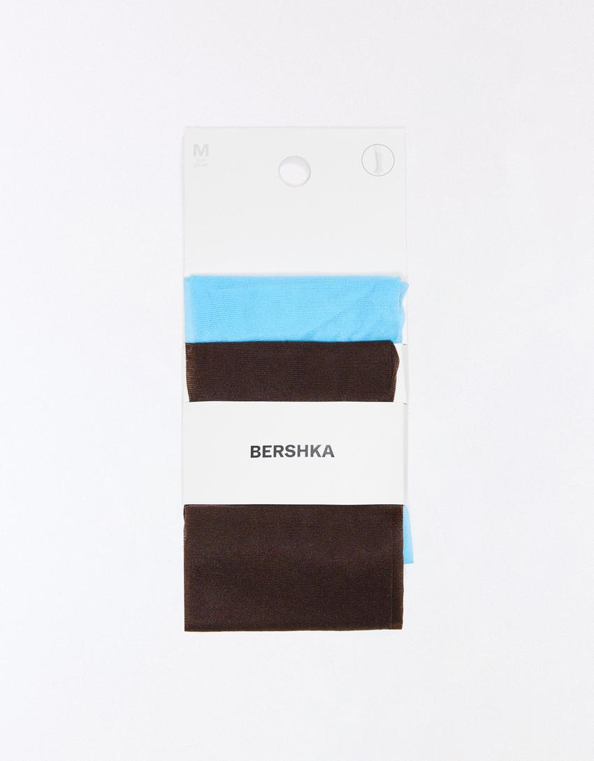 Pack of 2 tights-Brown