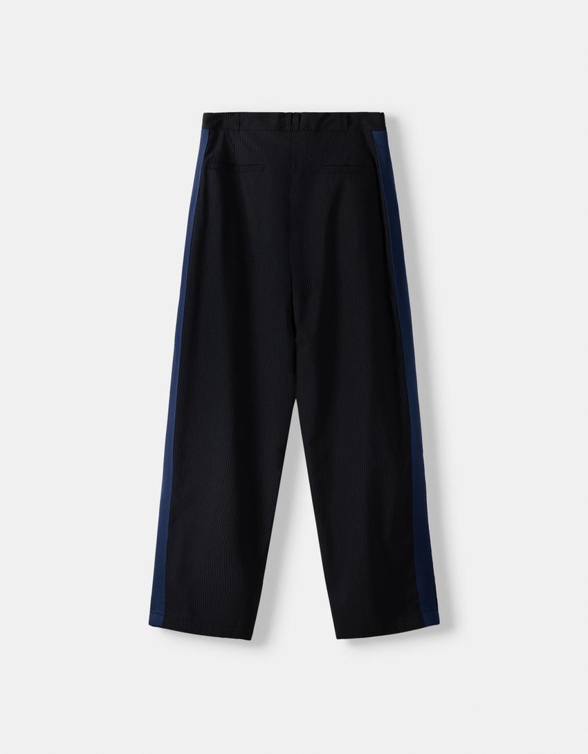 LA Galaxy tailored trousers with side stripe-Black