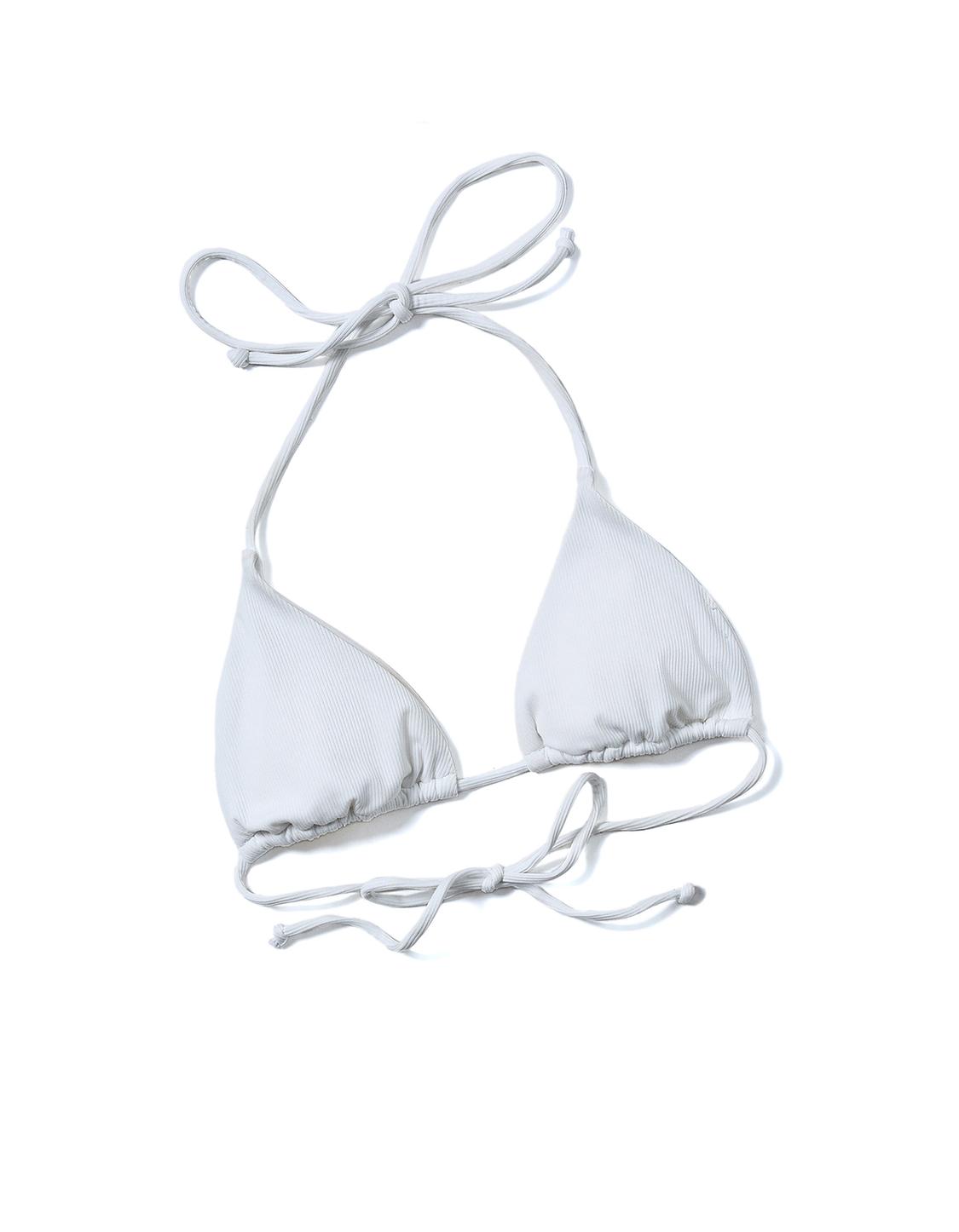 Ribbed bikini top