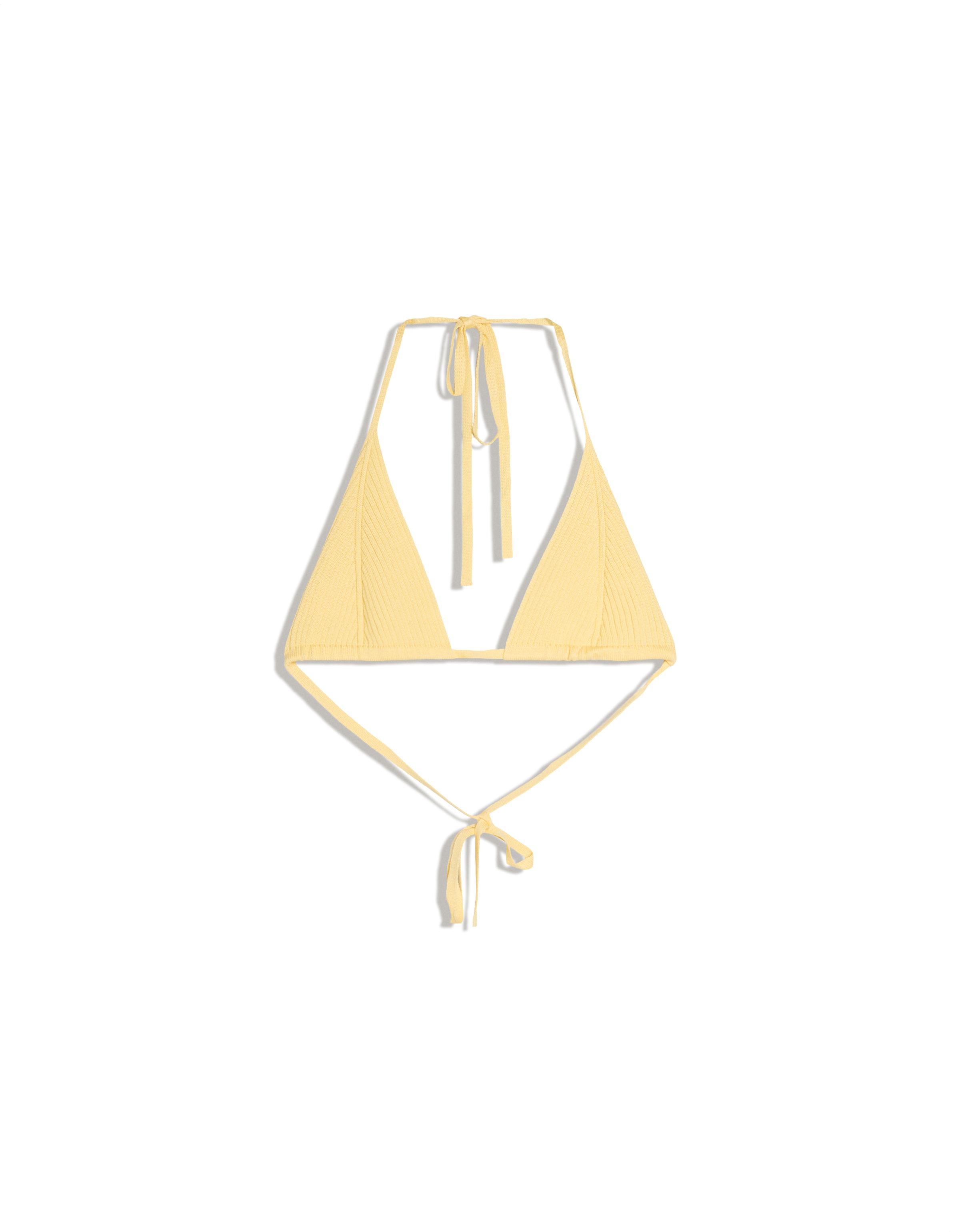Triangle bikini top — Yellow