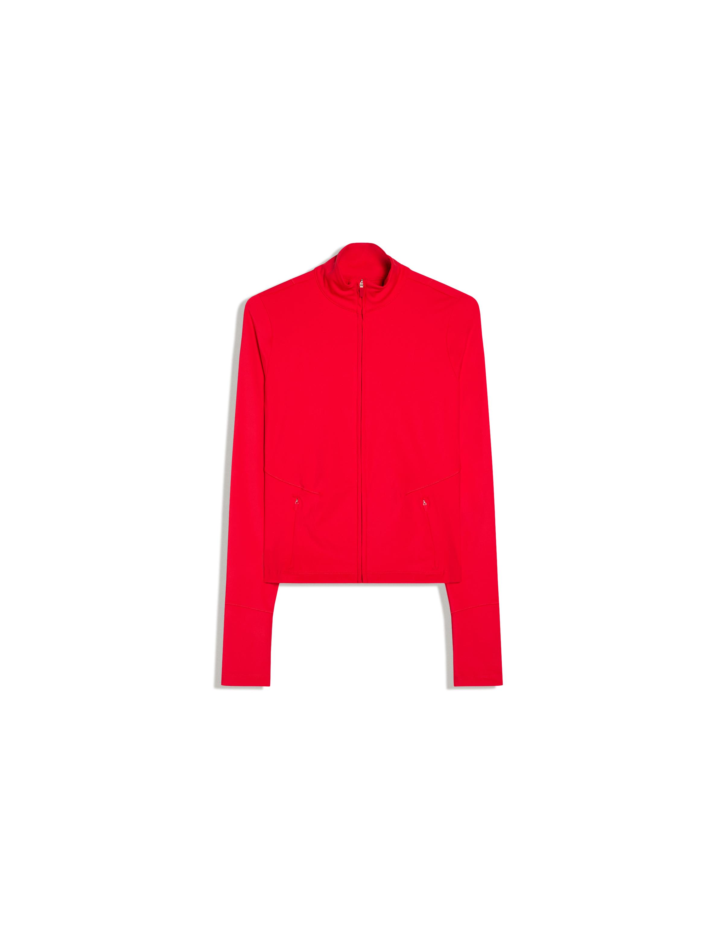 Technical fabric zip-up jacket Breathable & Quick Dry — Red
