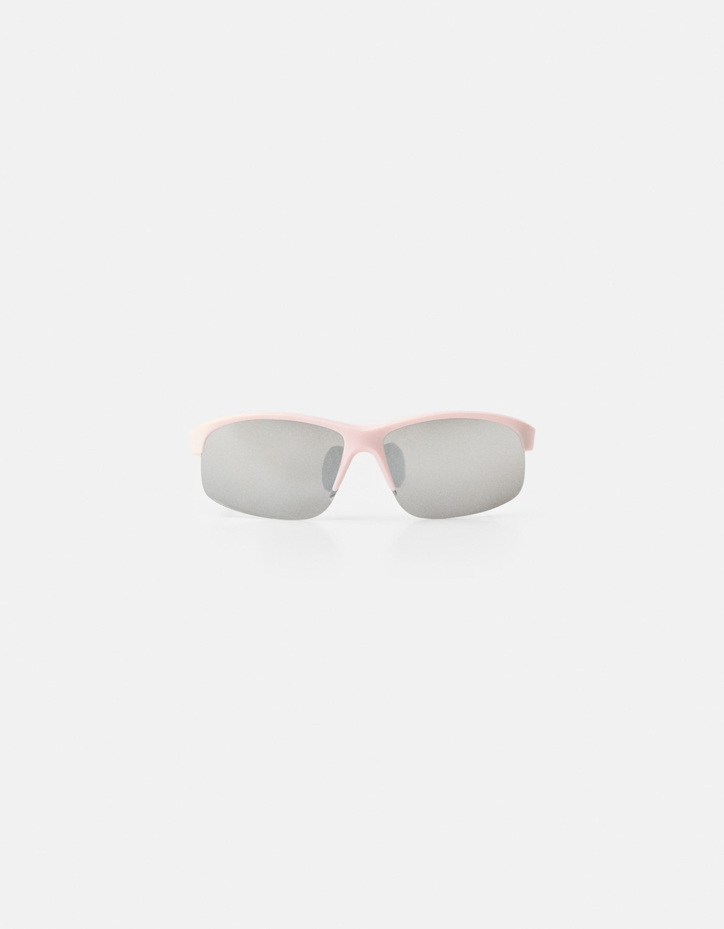 Bershka Verspiegelte Sonnenbrille Bershka X Paradiso Herren Rosa