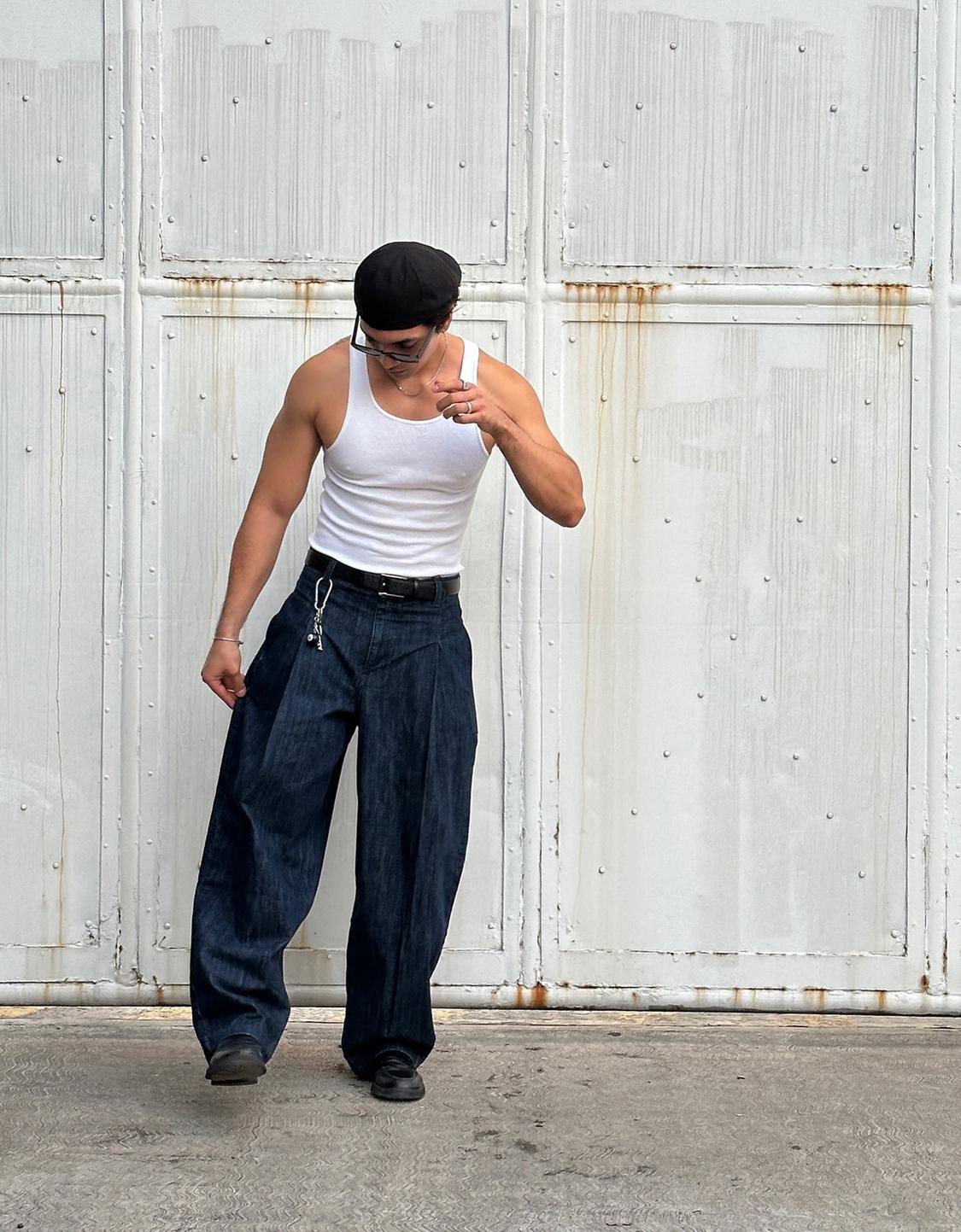 Wide balloon leg jeans