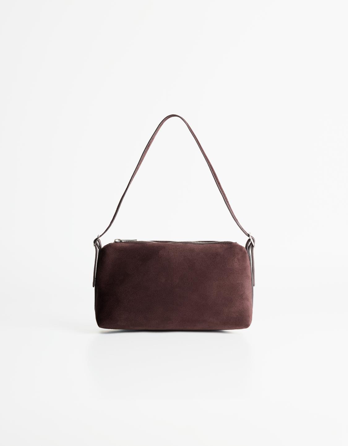 Faux suede mini bag