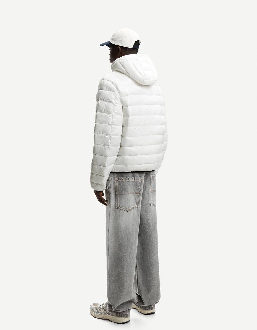 Lightweight puffer jacket-White