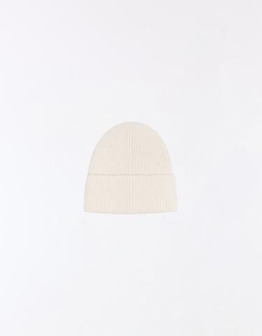 Turn-up knit beanie — Cream 2