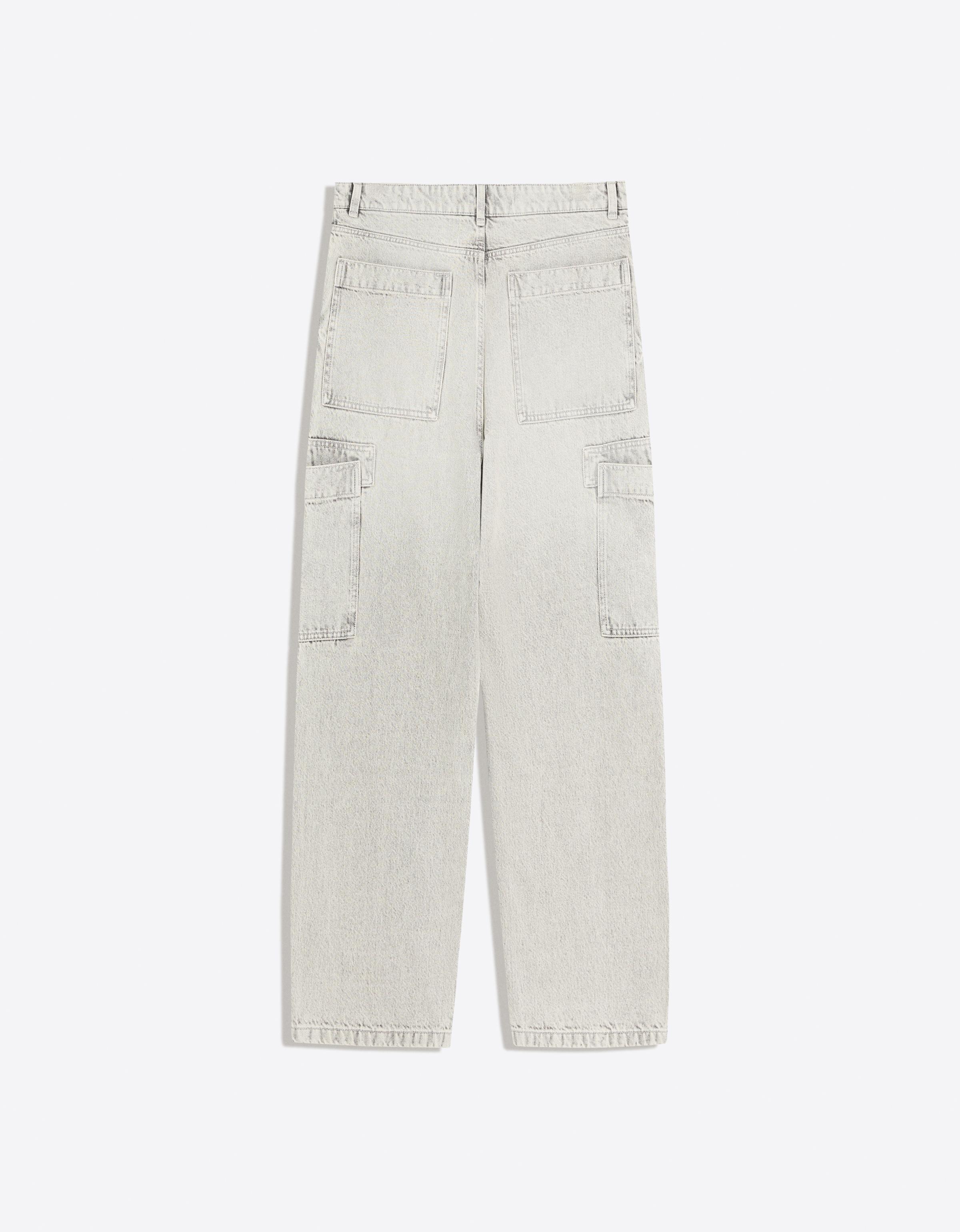 Baggy cargo jeans — Grey