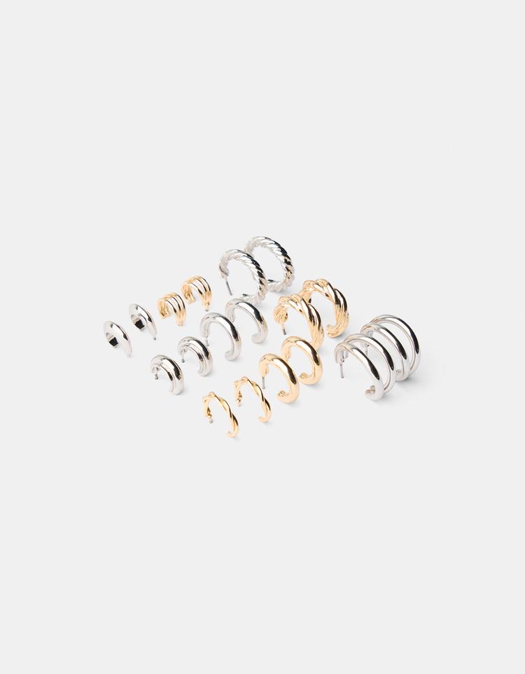 9-pack oorringen