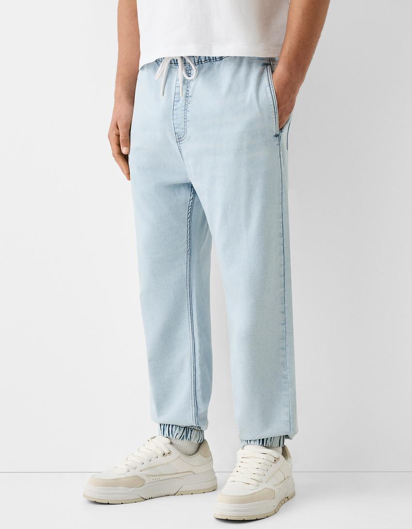Jogger jeans-Light blue-1