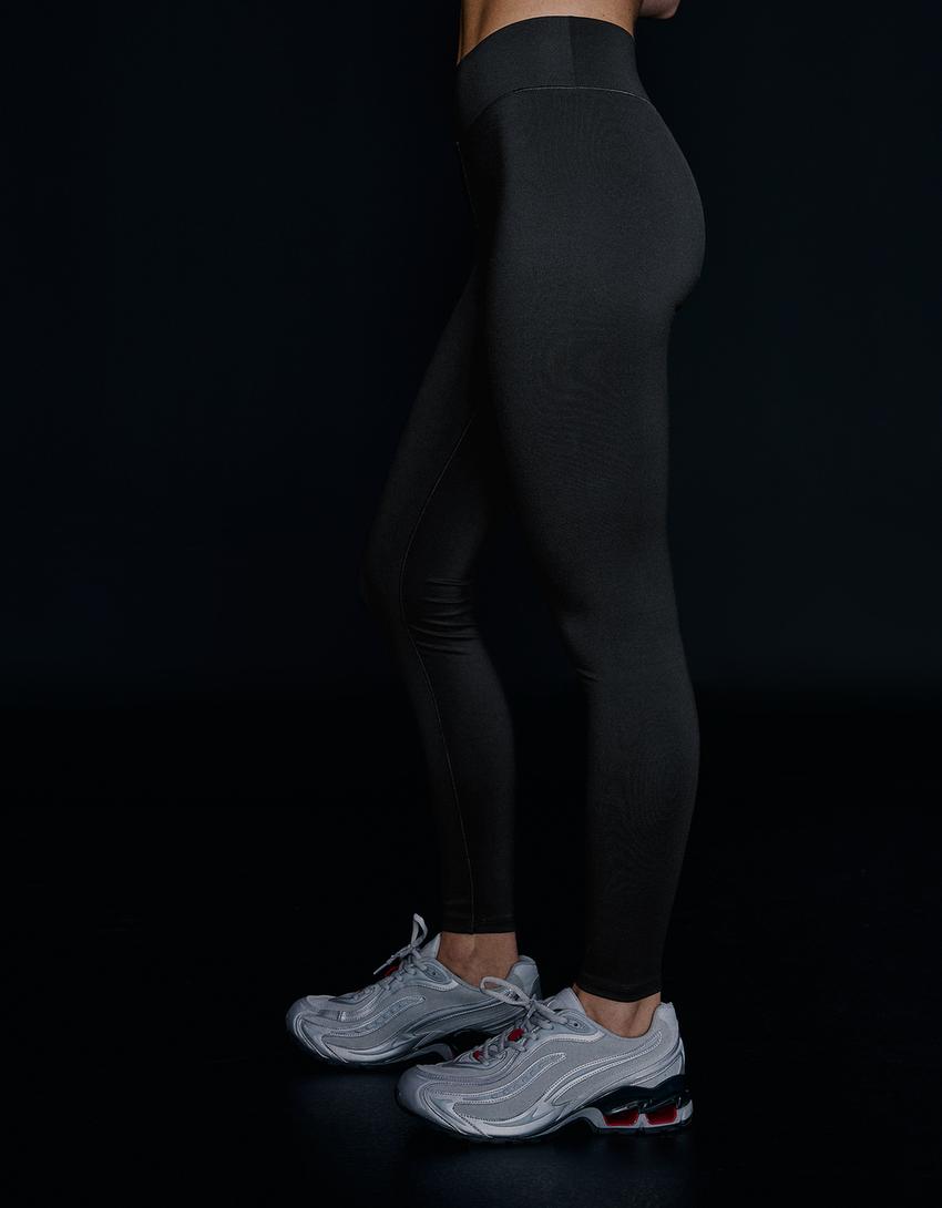 Breathable & Quick-Dry technical fabric leggings-Black