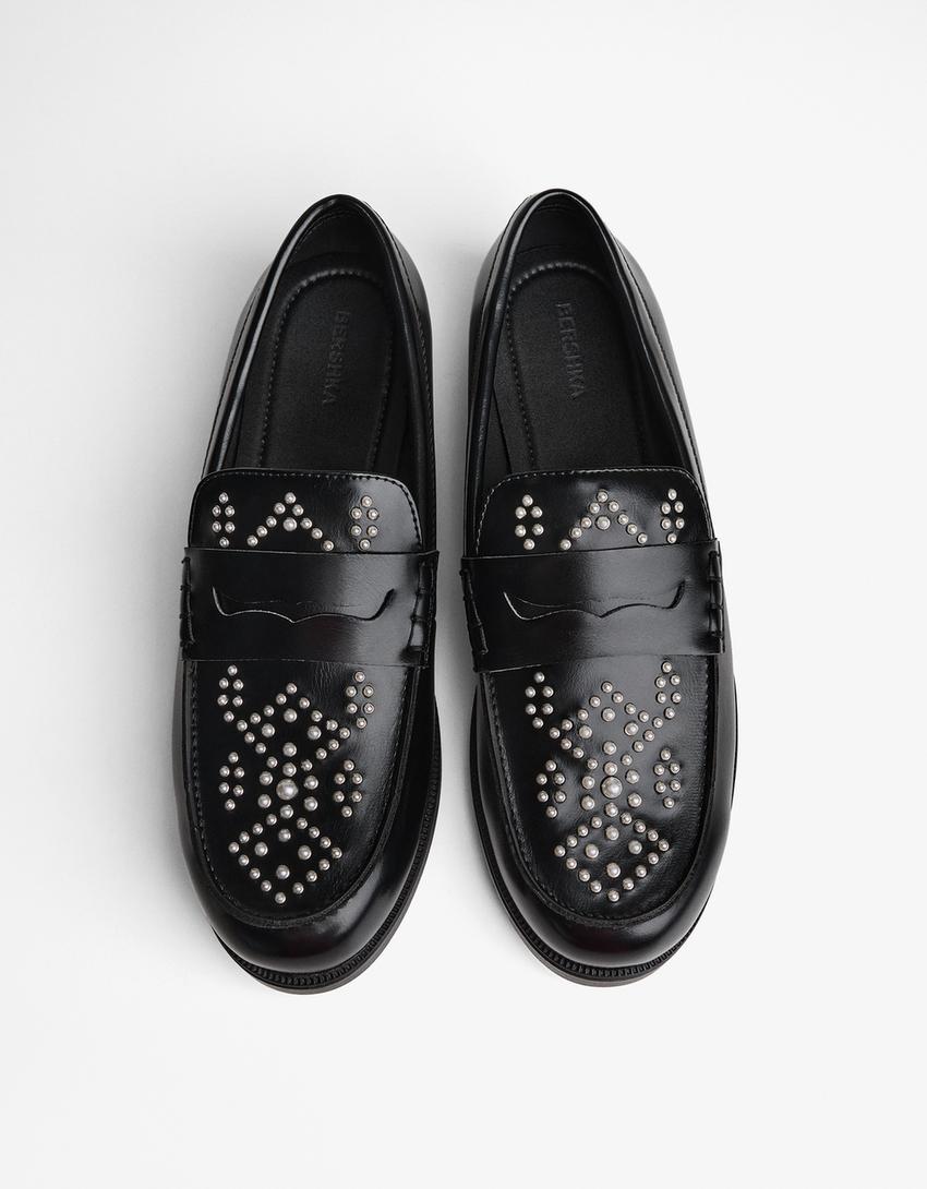 Mocassim detalhe antifaz-Combinado