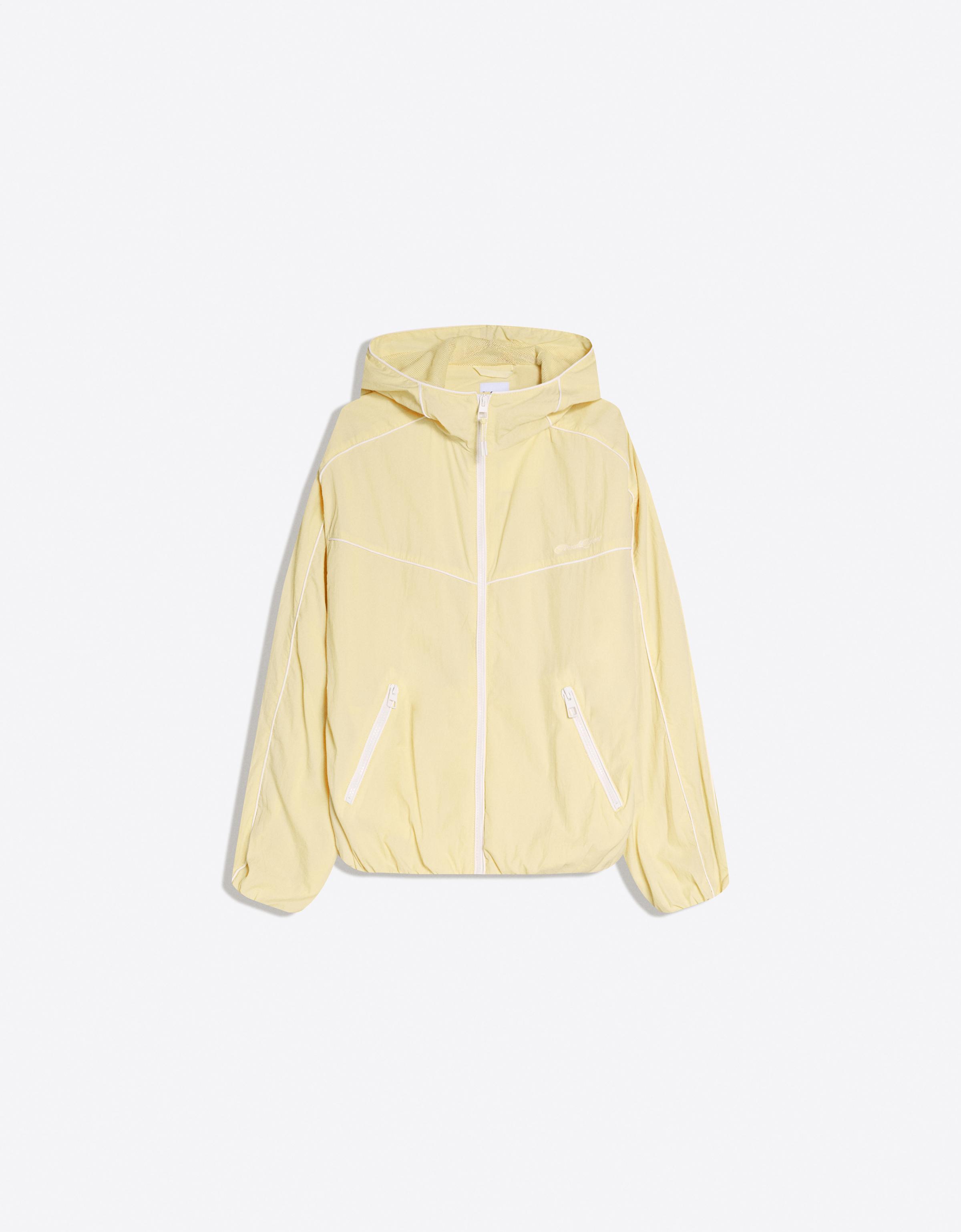 Technical hooded jacket — Beige