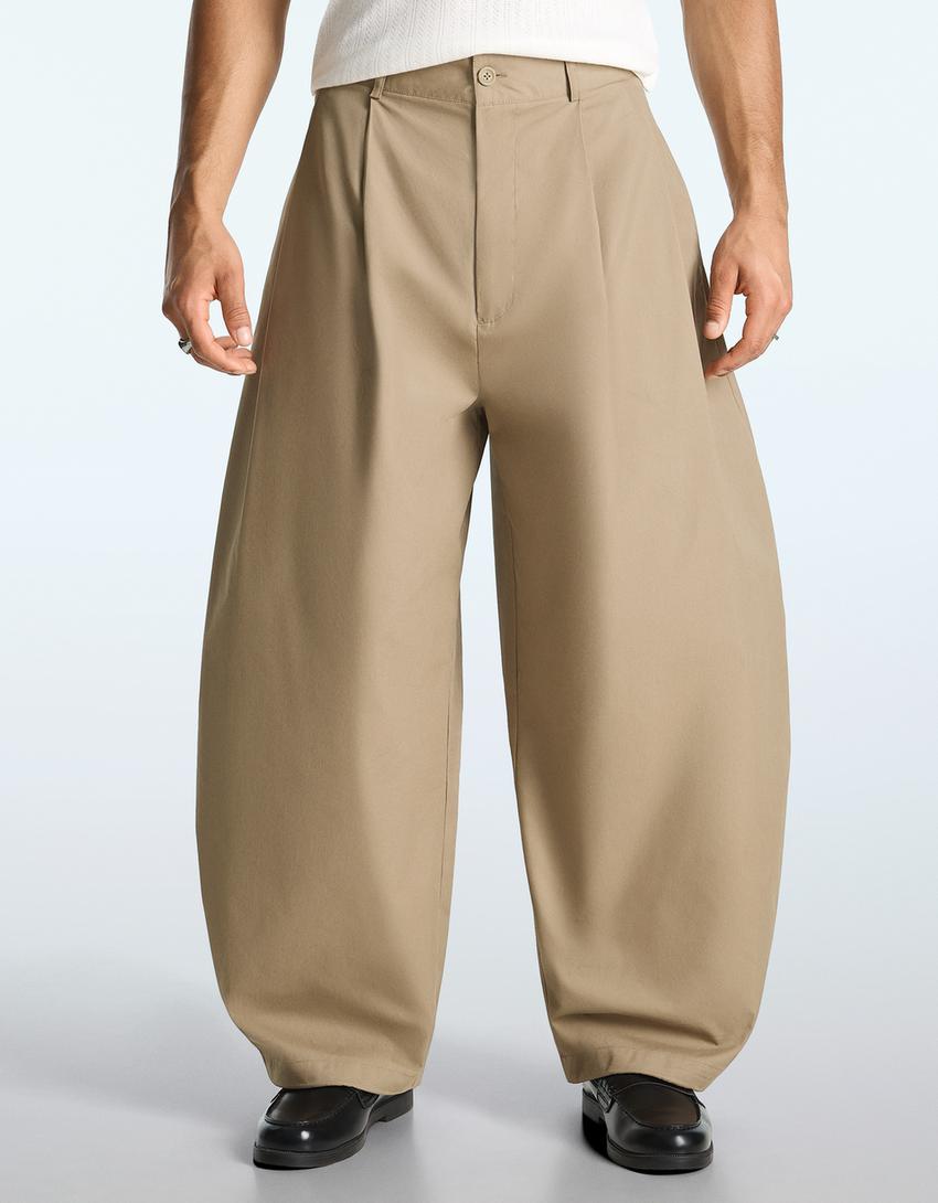 Pantalon megabarrel-Sable