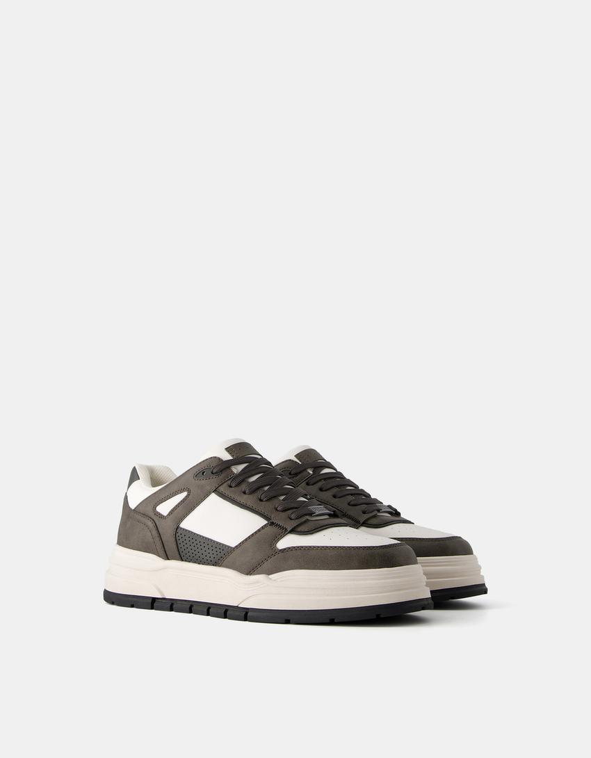 Combined multi-piece trainers-Multicolored