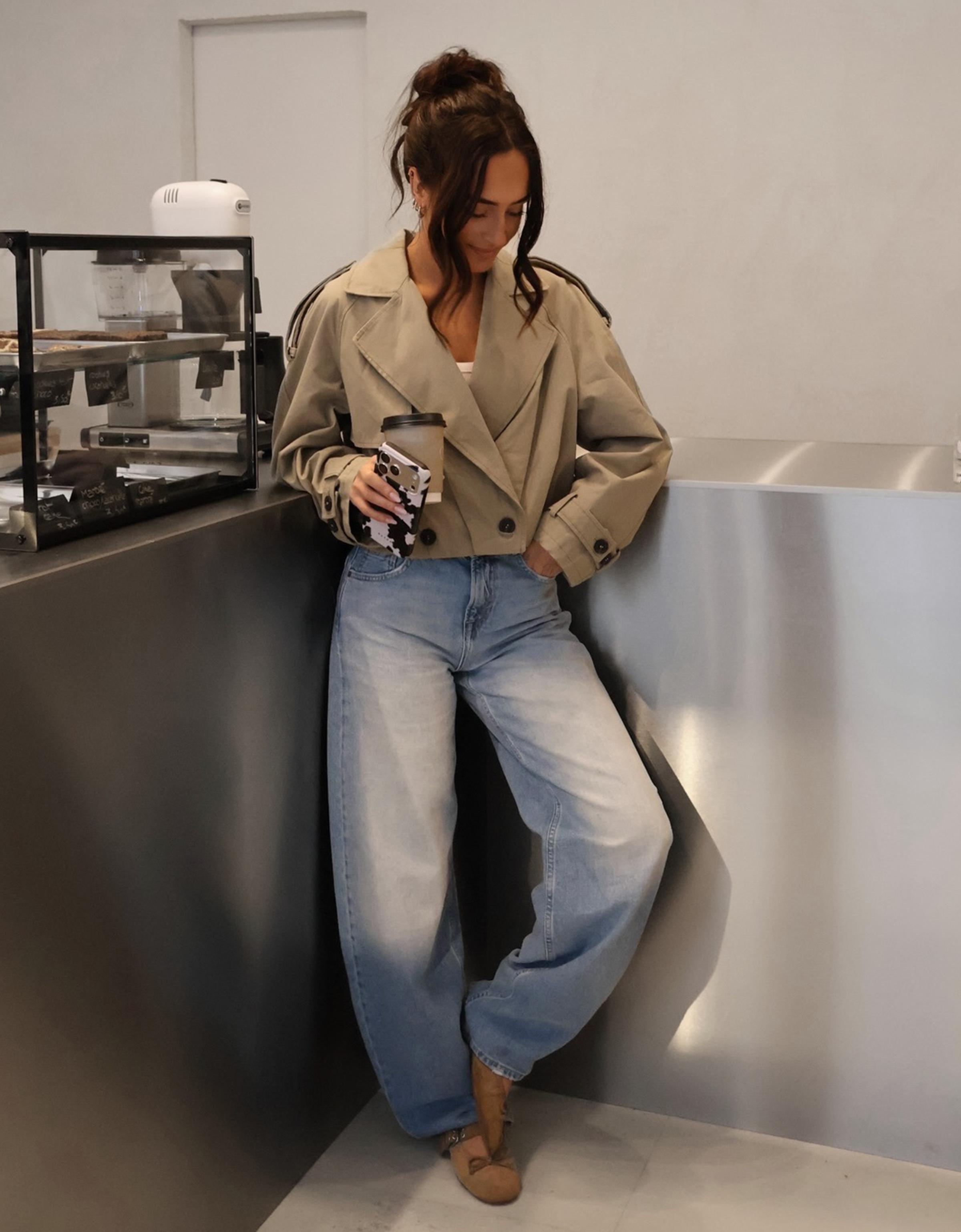 Yüksek bel barrel fit jean - Görsel 30