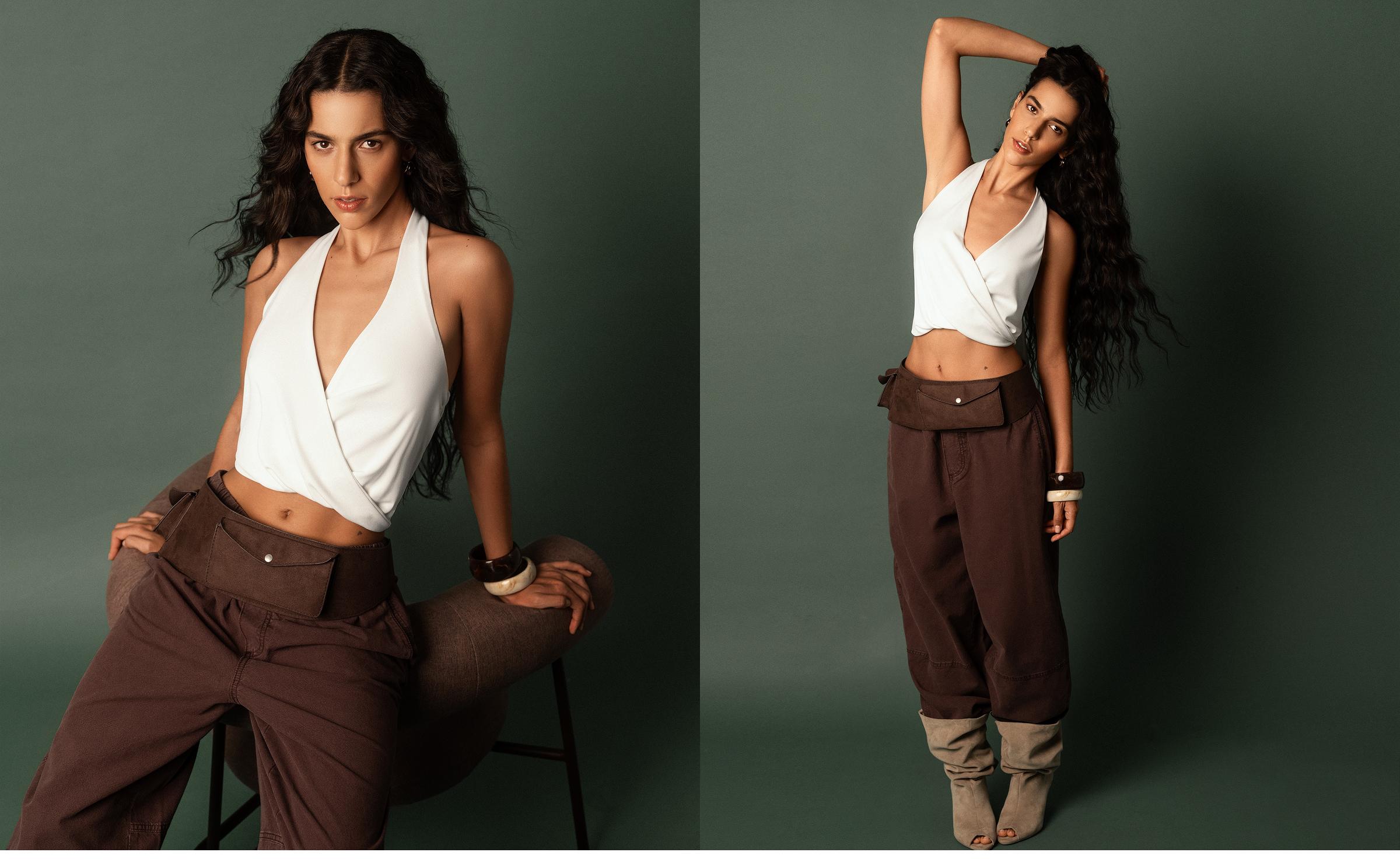 Düşük bel wide balloon fit jean - Görsel 30