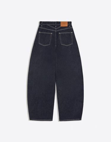High-waist barrel jeans — Navy 6