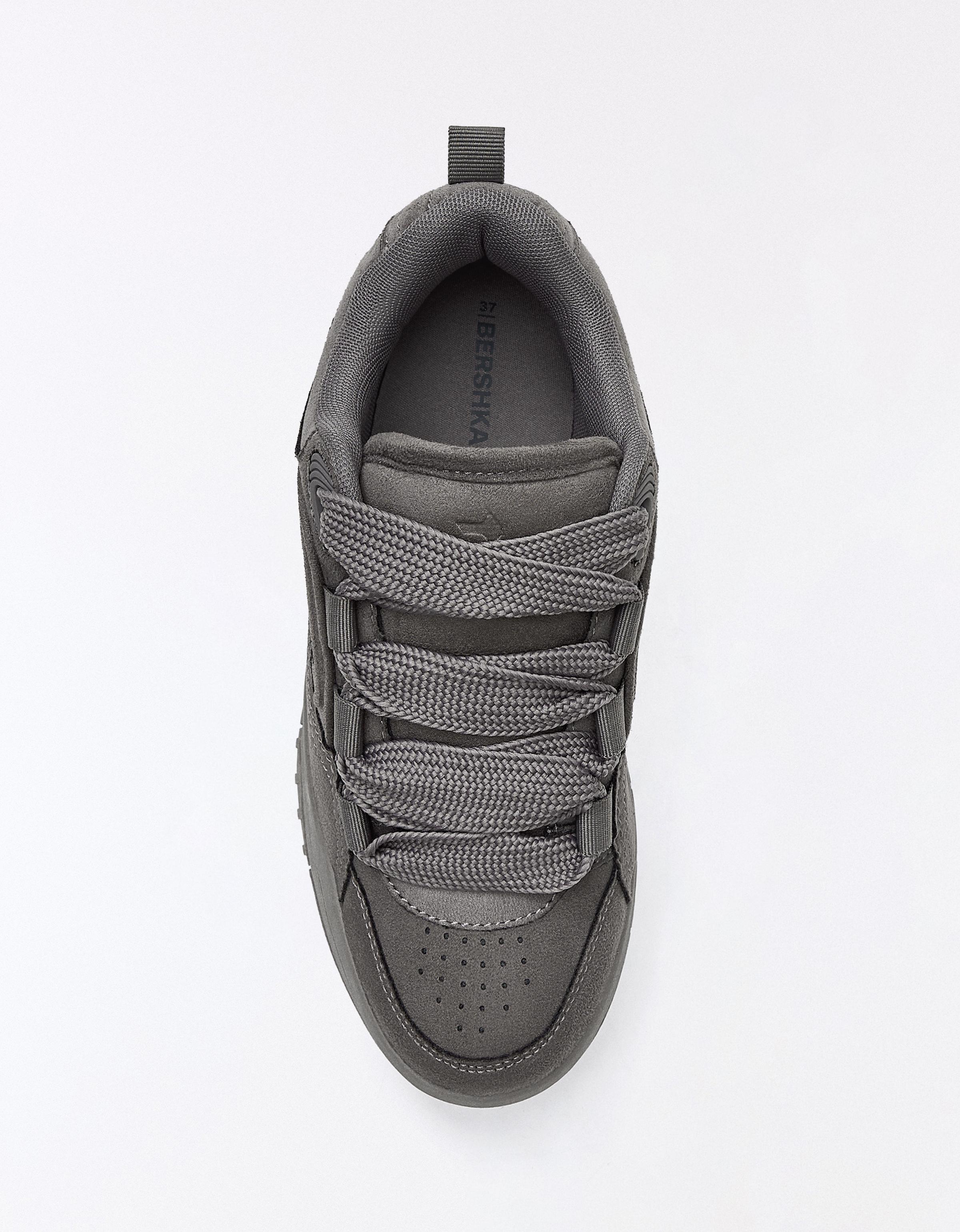 Chunky skate trainers — Grey