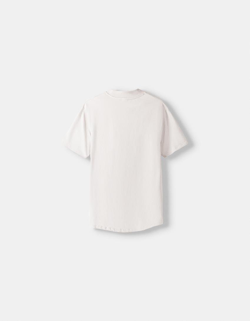 T-shirt manches courtes col montant-Pierre-6