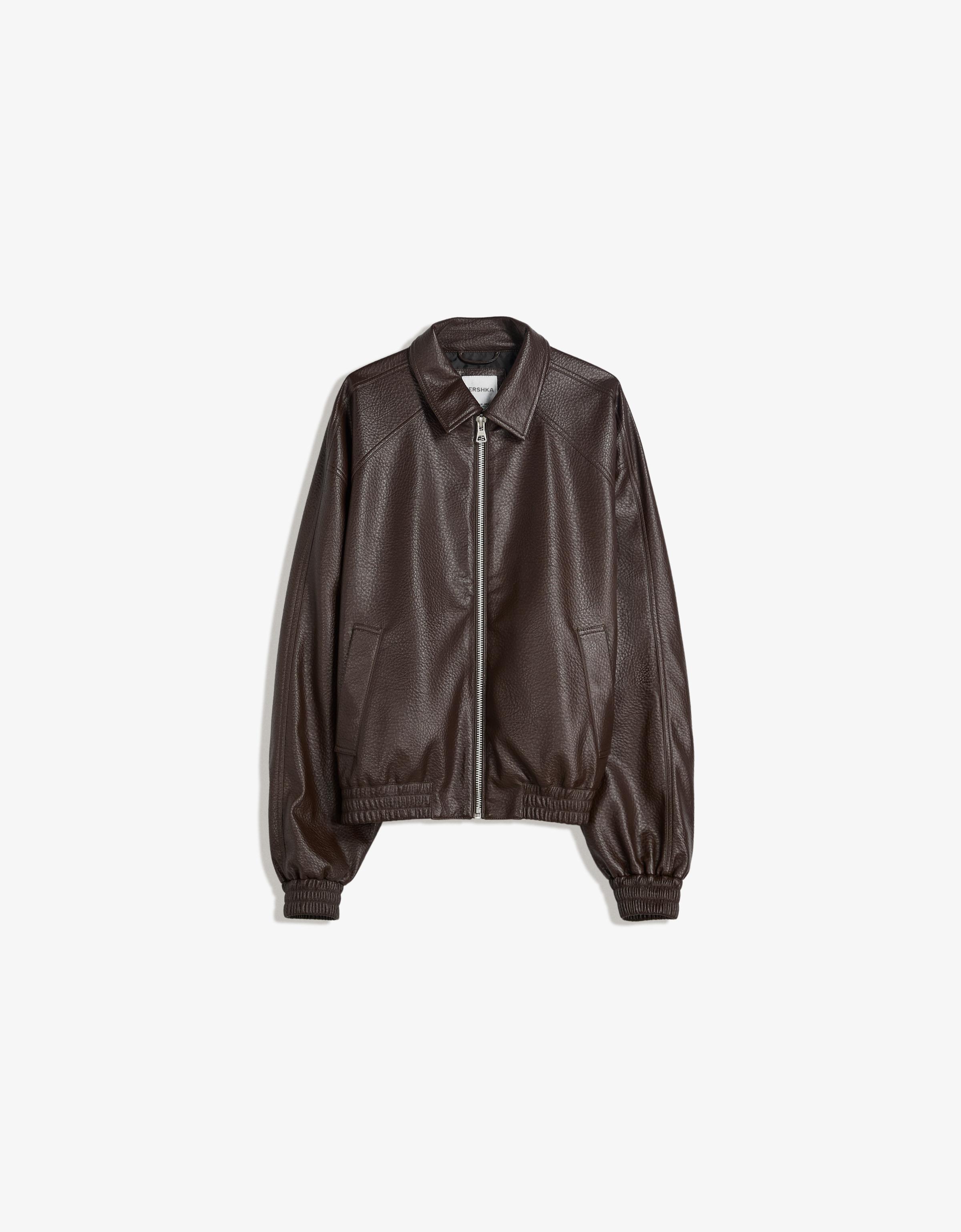 Leather effect jacket - Men | Bershka