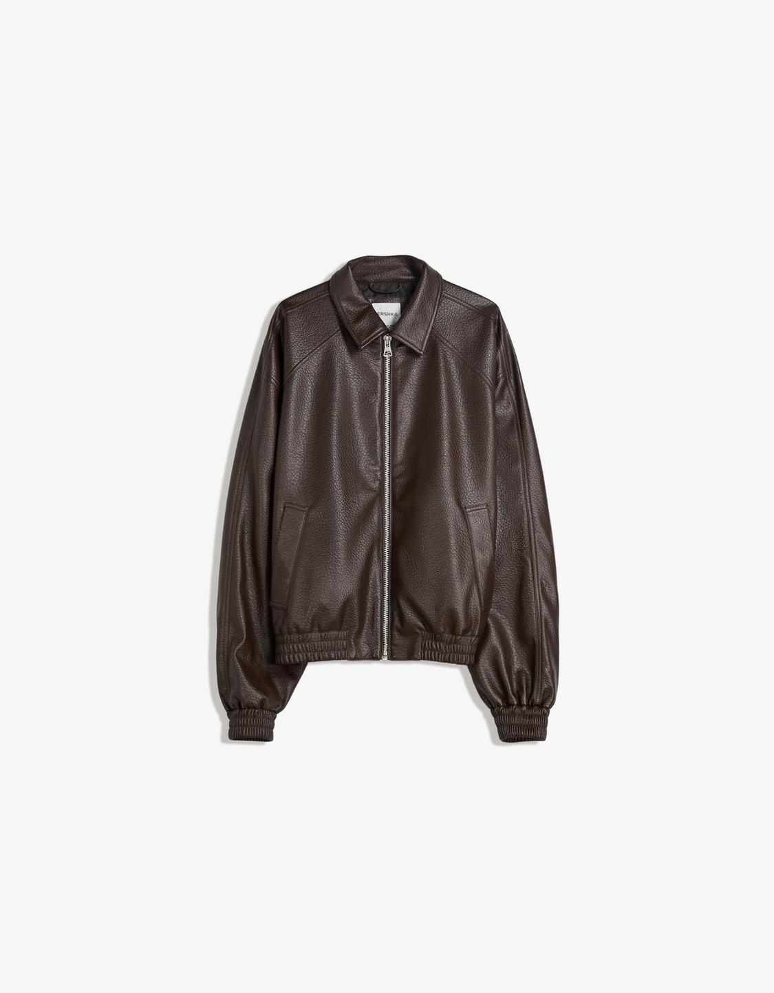 Leather effect jacket