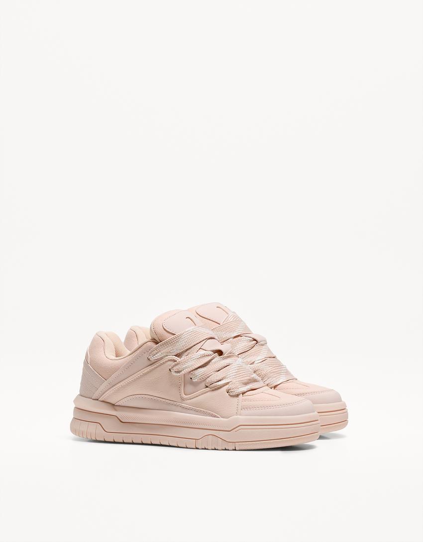 Chunky skater trainers-Pink