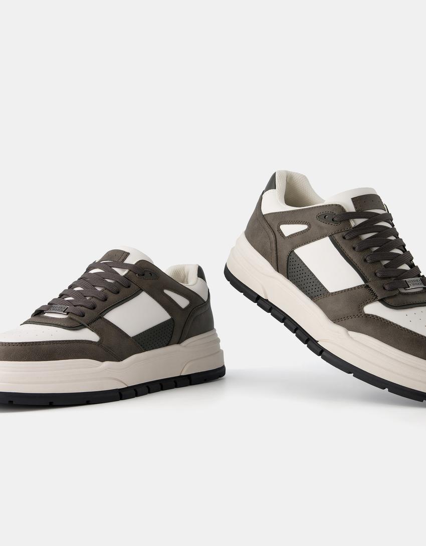 Combined multi-piece trainers-Multicolored
