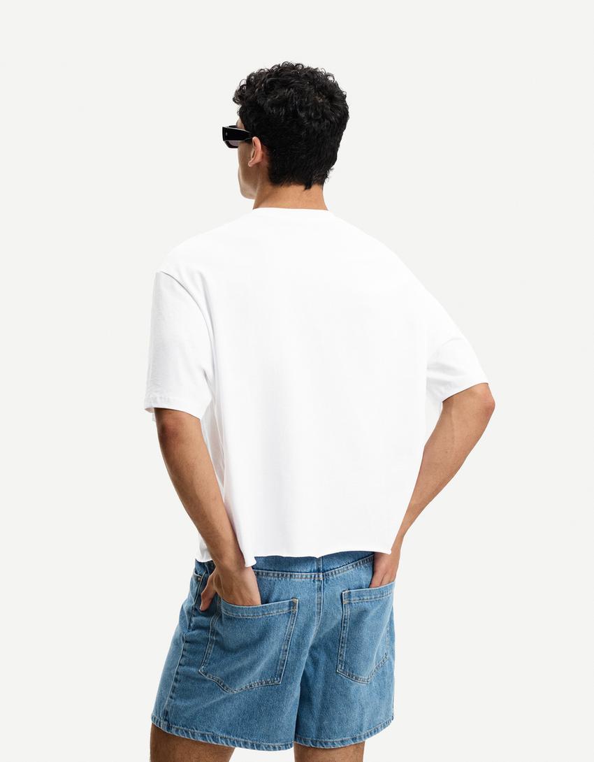 Camiseta manga corta cropped-Blanco-1