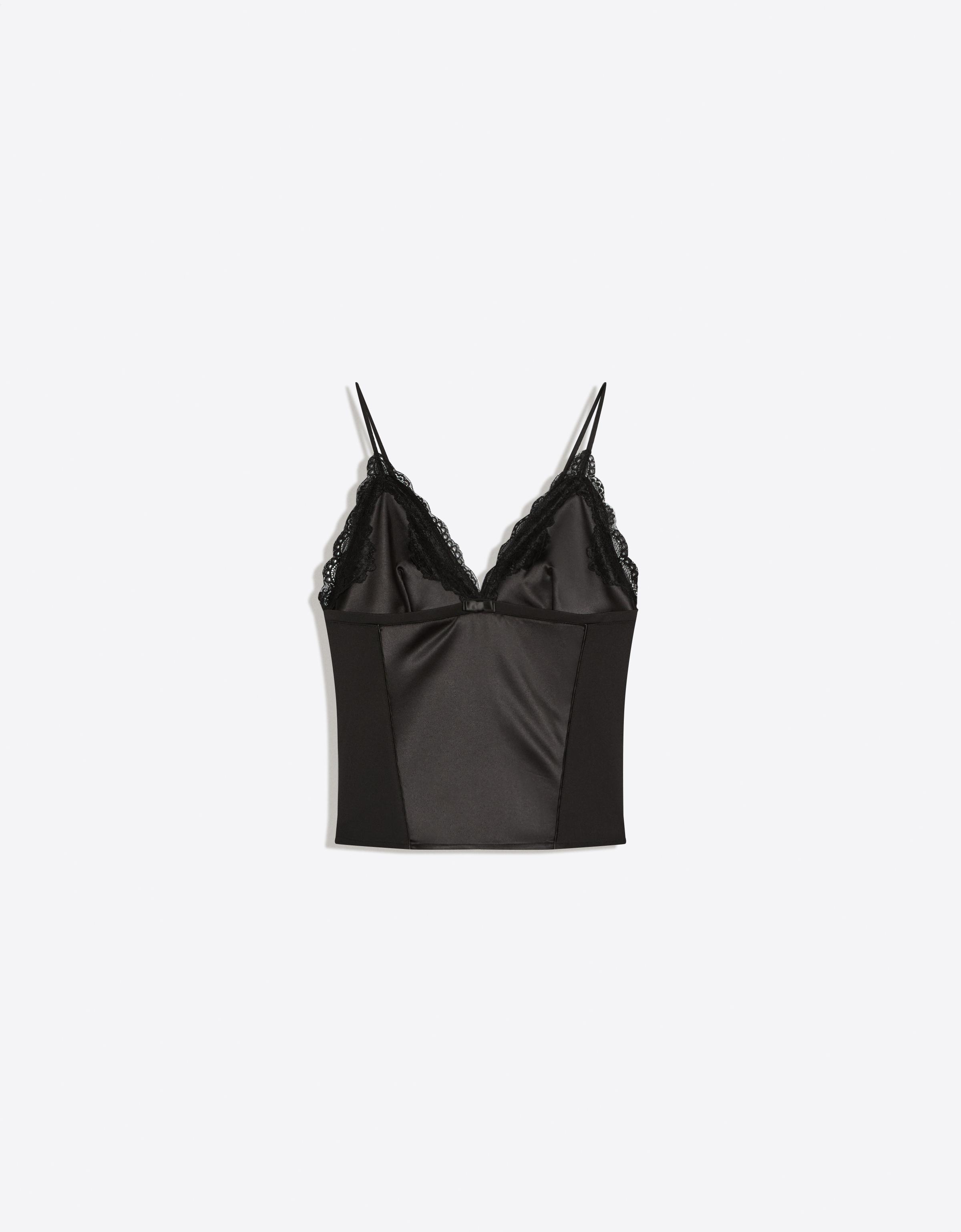 Lace trim camisole top