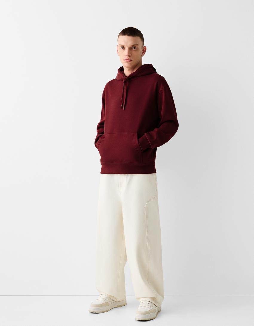 Sudadera capucha-Granate-3