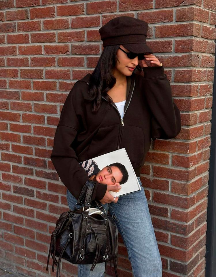 Saplı distressed bowling çanta