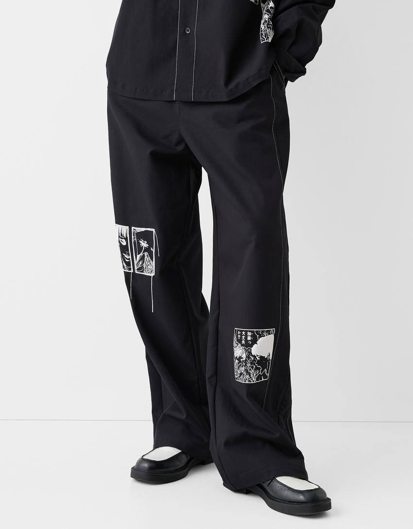 Chemise imprimé Junji Ito Collection-Noir-4