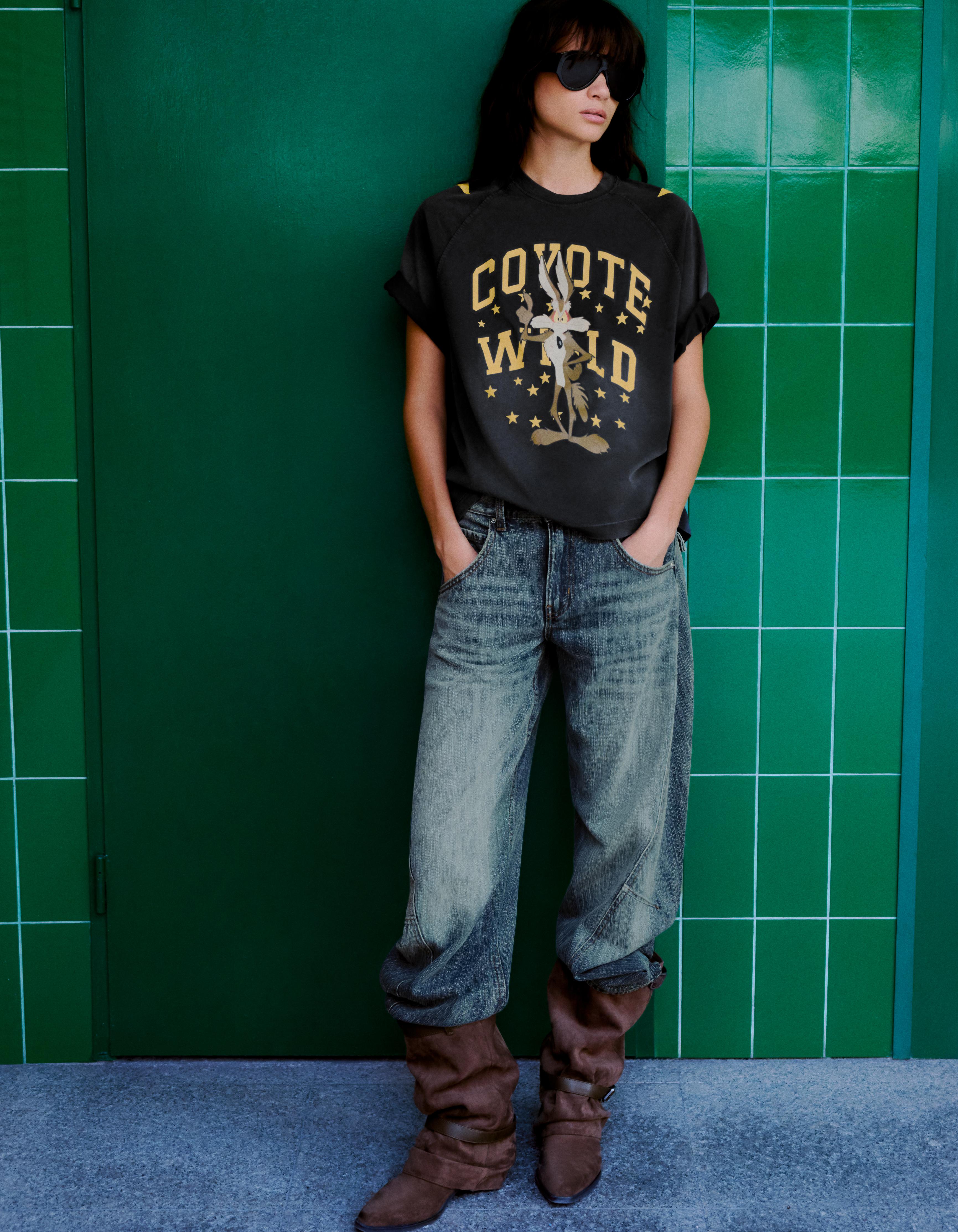LOONEY TUNES oversize short sleeve T-shirt — Grey