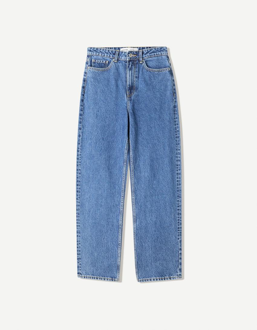 Straight wide-leg jeans