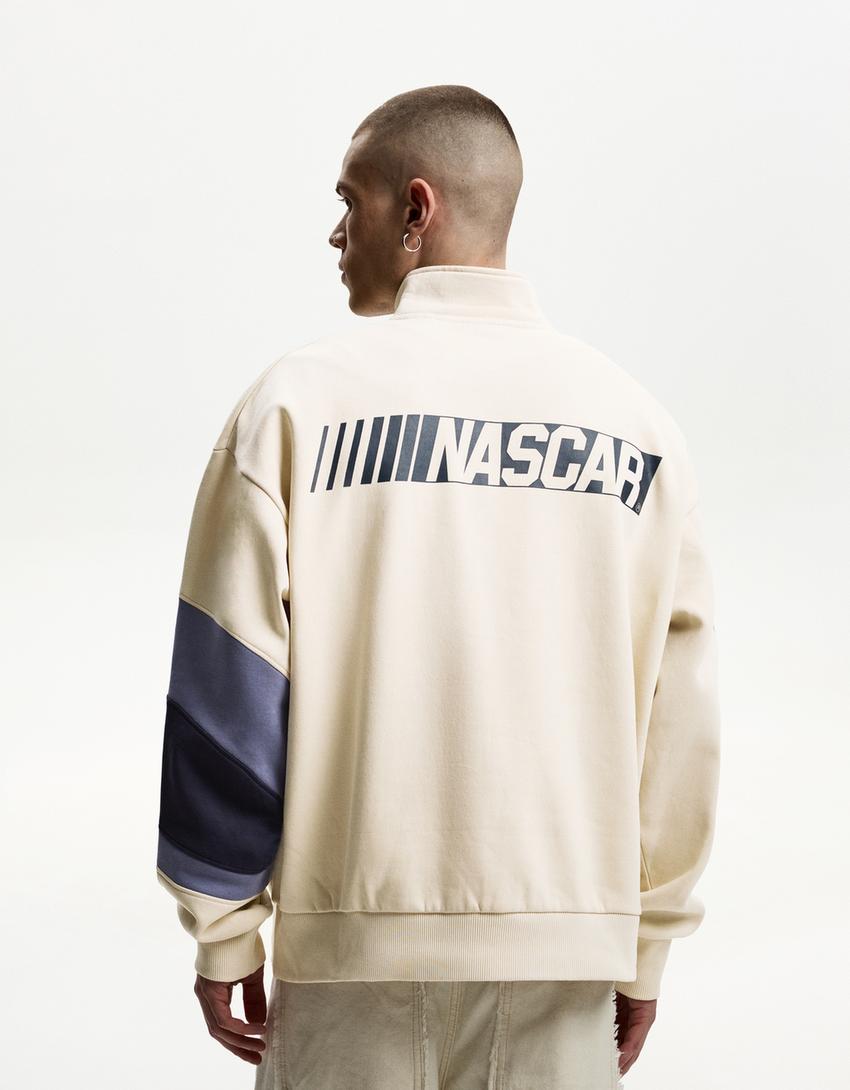 Nascar print sweatshirt-Camel-1