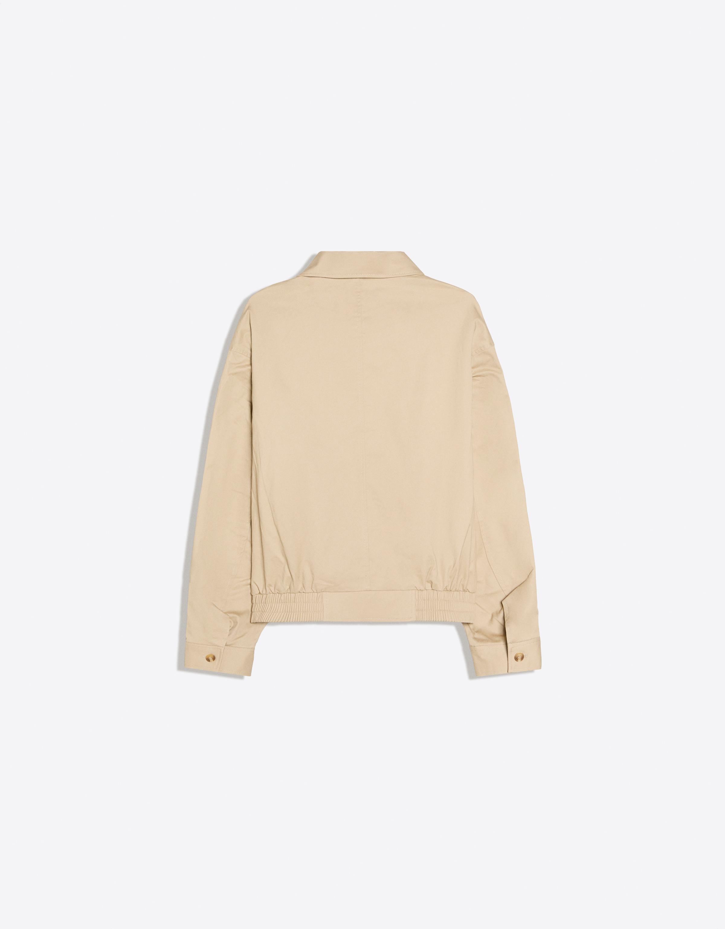 Cropped trench jacket — Camel