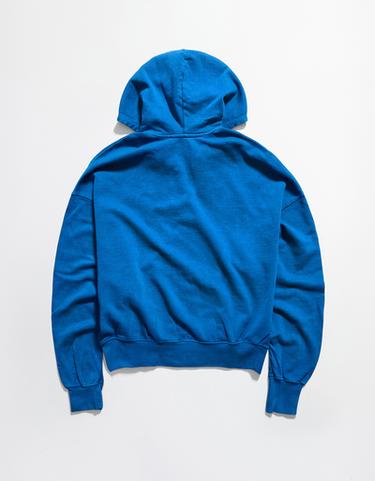 Hood sweatshirt with OUT OF CORE patch — Blue 3