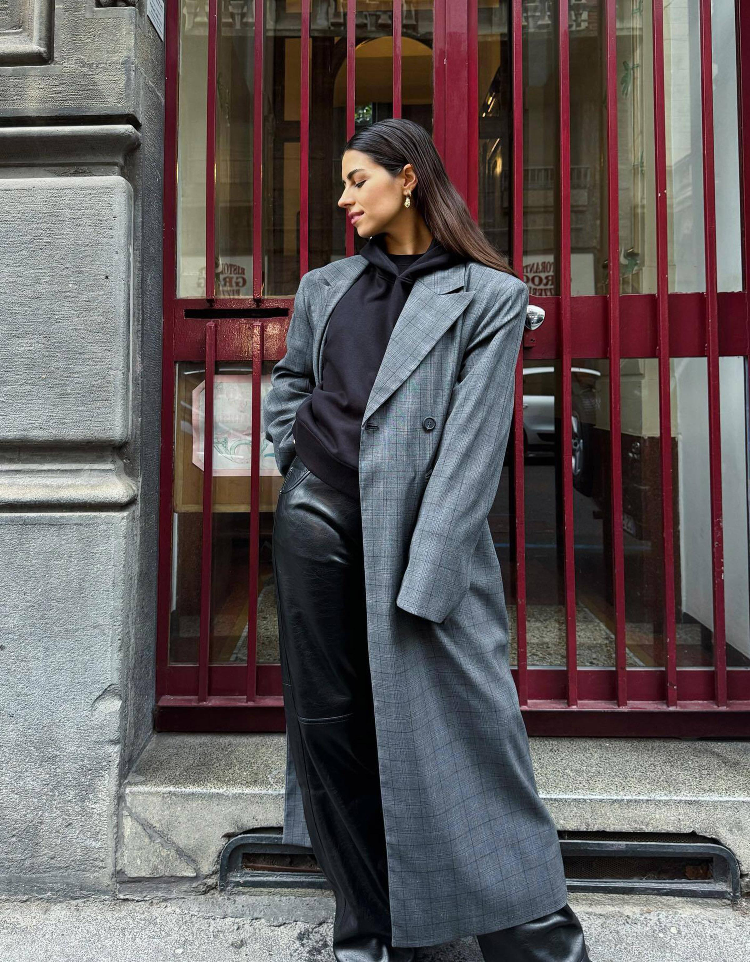 Oversized long coat best sale