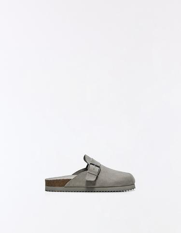 CASUAL BUCKLE CLOGS — Grey 1