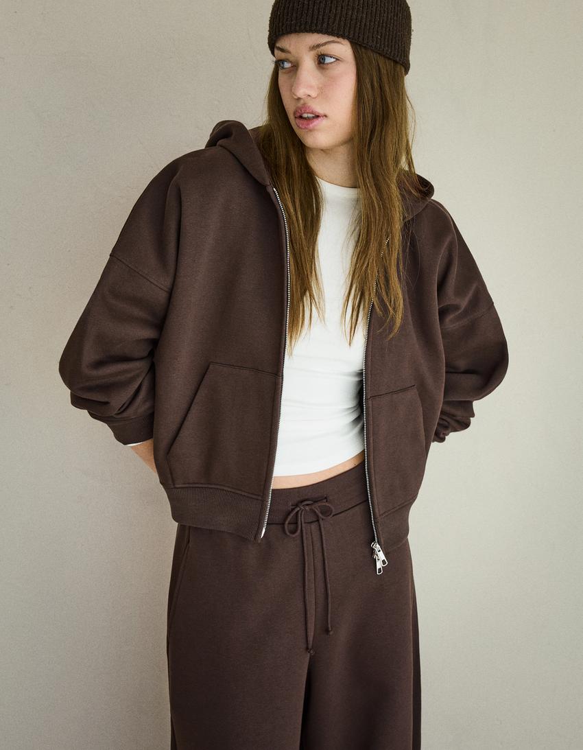 Barrel plush sweatshirt and trousers set-Barrel plush sweatshirt and trousers set